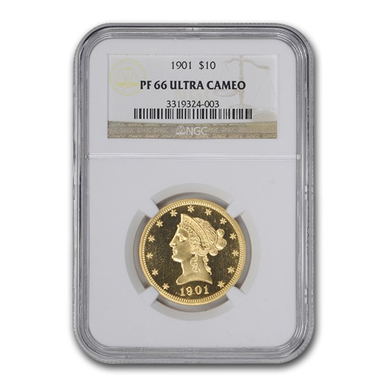 1901 $10 Liberty Gold Eagle PF-66 UCAM NGC 1901 $10 Liberty Gold Eagle PF-66 UCAM NGC